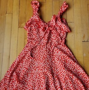 Flirty Floral Mini Dress Sz S